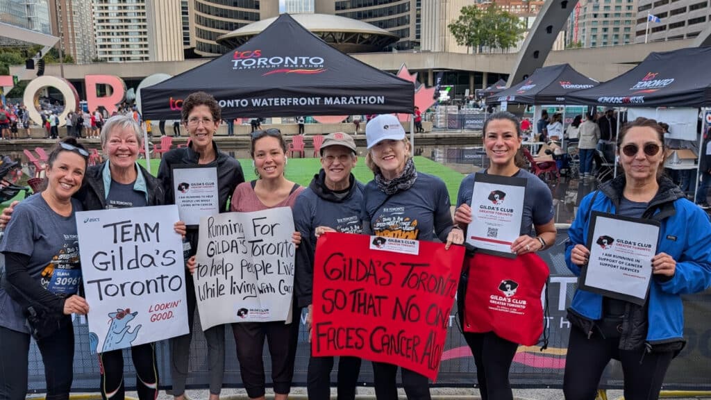Team Run for Gilda's – 2025 TCS Toronto Waterfront Marathon.